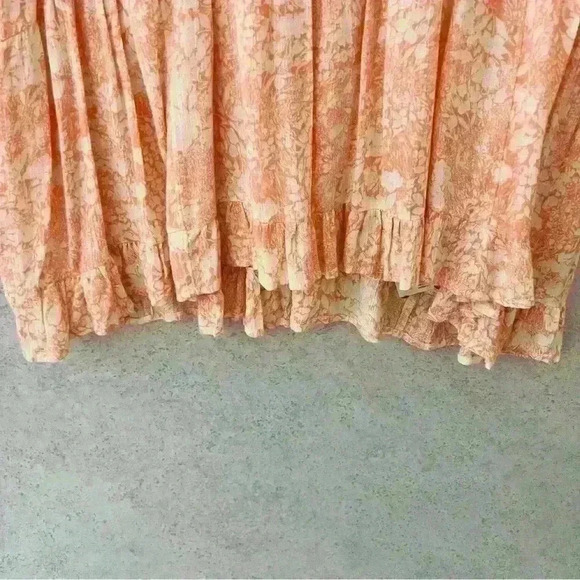 ANTHROPOLOGIE COLORFUL BOHO FLORAL EMBROIDERED FLOWING SUNDRESS SUMMER LONG SLEE - Picture 6 of 13